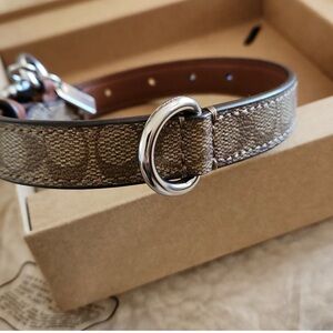 Coach dogs collar new with tags size S/M